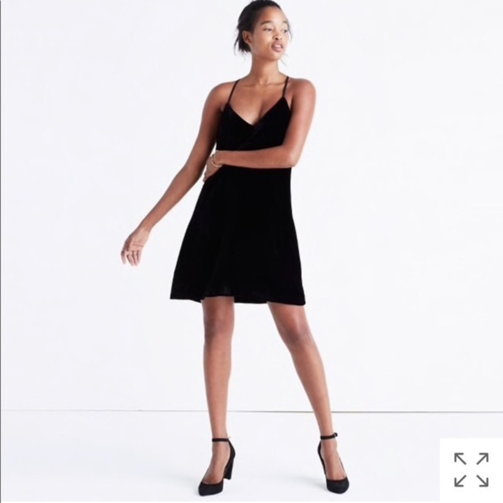 Madewell Velvet Little Black Dress